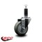 Service Caster 3.5'' Gray Poly Wheel Swivel 1-1/8'' Expanding Stem Caster SCC-EX20S3514-PPUB-118 - alternate 2